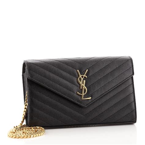 saint laurent wallets|saint laurent monogram matelassé leather wallet on chain.